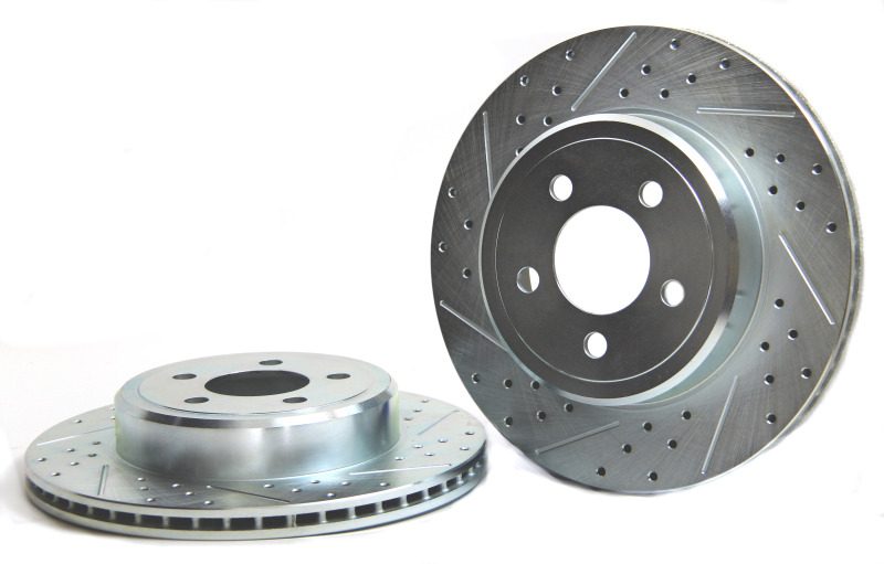 Dodge Challenger Brake Rotors (2) - Rear - Baer Brakes - Claw Performance, Slot & Drilled - `06-`23